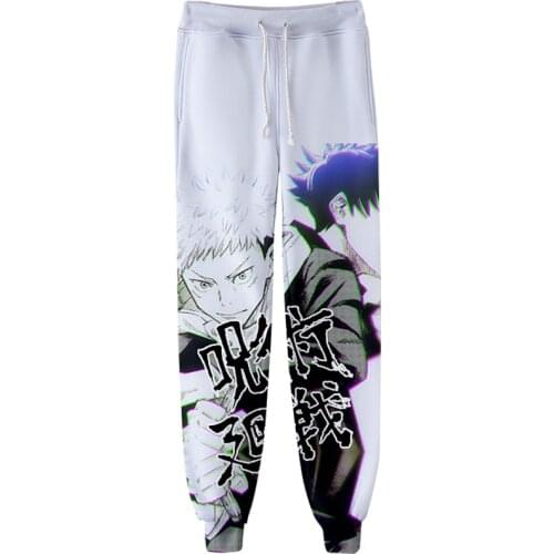 Japanese Anime jujutsu kaisen Trousers Men women 3D Personality Jogger Pant Women Long Pants Harajuku Sweatpants Mens Pants