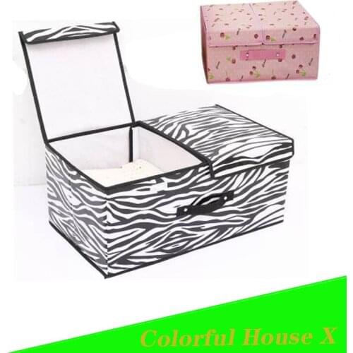 Storage Box Double Cover Large Organizer For Clothes Foldable And Dustproof High Capacity Container Things For The Home Yellow