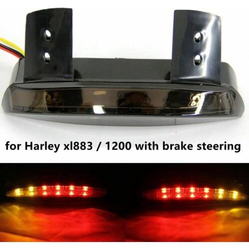Motorcycle Rear Fender Edge Turn Signal Brake Tail Light For Harley xl883 /1200 With Brake Steering Turn Signal Driving Light