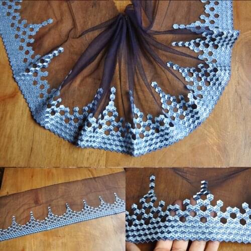 10Meters 21cm Wide Lace Ribbon Handmade Fabric Trim Patchwork Material DIY Garment Sewing Accessories