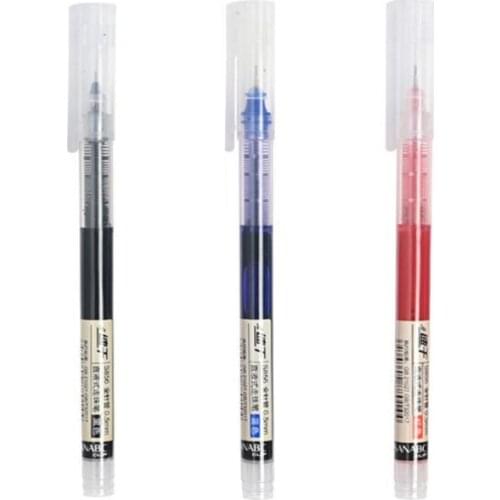 2021 Roller Tip 0.5mm Refill Gel Pen Straight Liquid Ballpoint Pen Writing Tool Gifts