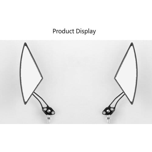 Motorcycle Accessories Metal Connecting Rod Plastic Shell Plane Mirror Modified Rearview Mirror Suitable for 8mm Mounting Holes