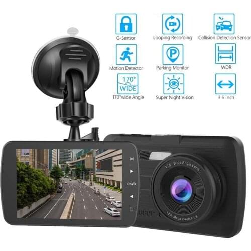 Car Camcorder Wide Q1 HD 3.6 Inch Driving Recorder Supports Rear Camera Car DVR
