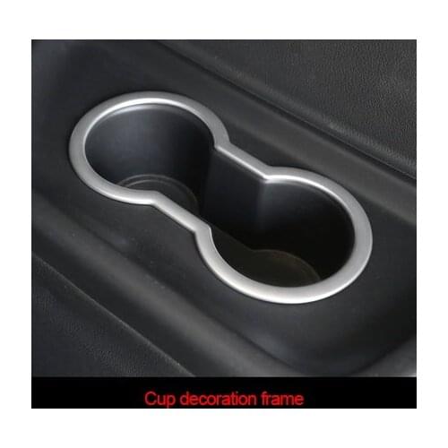 For Mitsubishi OUTLANDER EX 2013-2019 ABS chrome matte cup decoration frame 1pcs