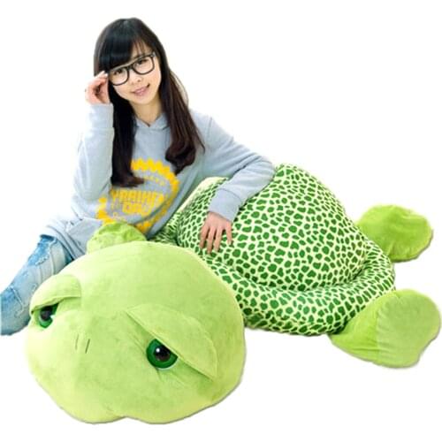 Fancytrader 59'' / 150cm Cute Stuffed Soft Giant Plush Tortoise Turtle Toy, Great Christmas Gift and Decoration Toys FT90552