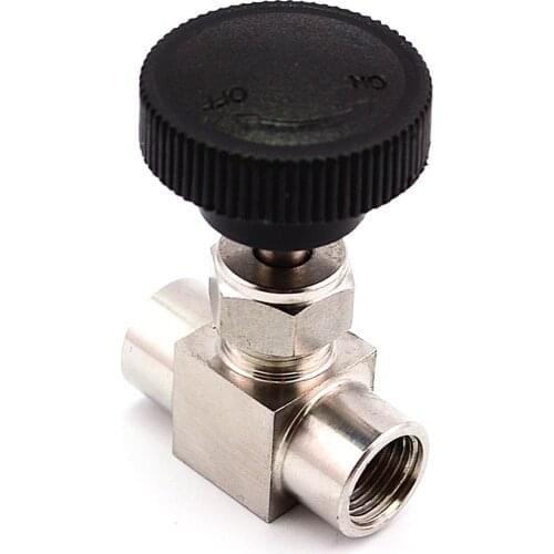 Free Shipping Stainless Steel 304 Needle Valve 1/8'' 1/4'' 1/2'' Female Thread BSP SS304 For Water Gas Oil