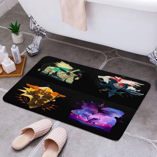 Final Fantasy Set 3D Print Doormats Rectangle Non-Slip DoorMat Bedroom Kitchen Entrance Print Door rugs Dropshipping