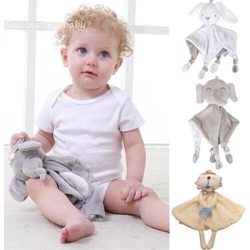 Newborn Baby Soft Sleeping Bunny Plush Dolls Toddler Stuffed Cartoon Animals Sleep Toy Soothe Appease Towel Plush Toys