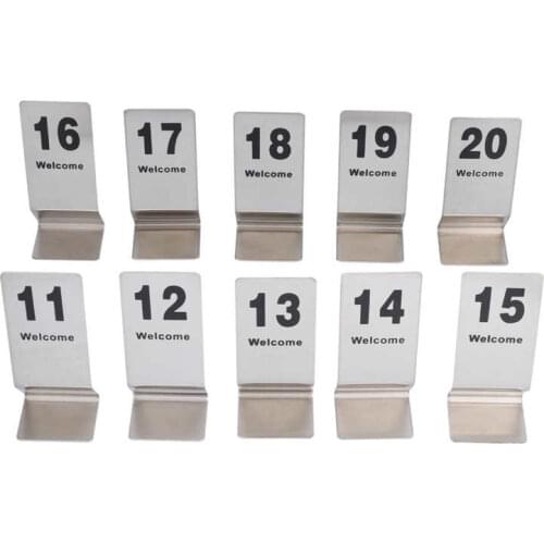 Table Number Card Elegant Desk Number Card for Hotel for Graduation for Wedding