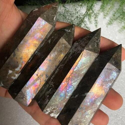Natural Pyrite Stone Healing Wand Pyrite Tower Ornament For Home Decoration 1pc70-80mm