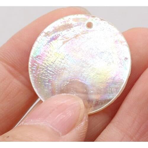 High-quality Disc Shell Inlaid with Gold Rim Beads with Holes Used To Make Ladies' Bracelets, Necklaces and Jewelry Accessories