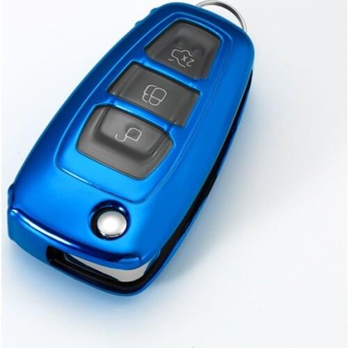 Durable Soft TPU car key case Full cover shell For Ford Ranger C-Max S-Max Focus Galaxy Mondeo Transit Tourneo Custom Accessorie