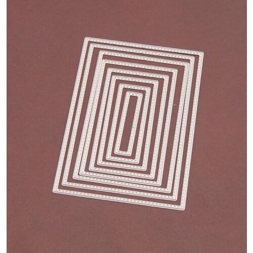 Rectangle Cutting Dies Stencil DIY Scrapbooking Embossing Album Paper Card Craft