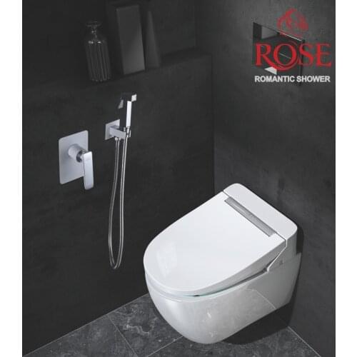 ROSE Built hygienic shower, wall mounted brass bathroom bidet shower head Muslim shower R1605F