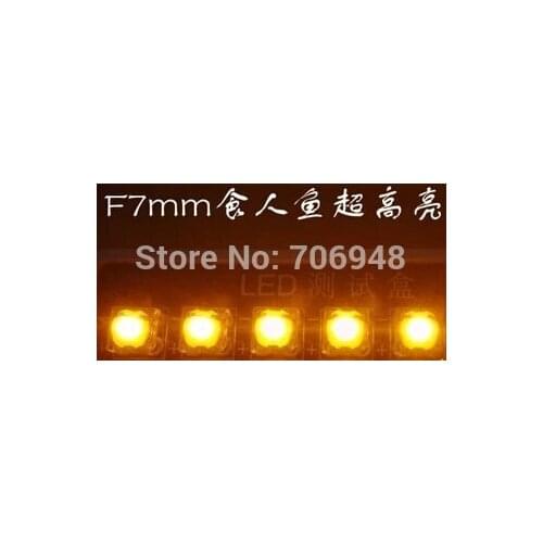 7mm yellow piranha led diode superflux leds