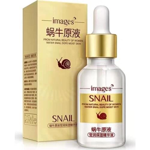 IMAGES Snail Extract Serum Whitening Moisturizing Oil control Anti Wrinkle Hyaluronic Acid Anti Aging Face Care Beauty
