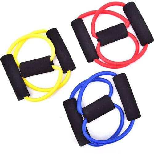 1Pc Yoga Resistance Bands Elastic Band Sports Exercise Puller 8-shaped Chest Expander for Body Building Home Fitness Equipment
