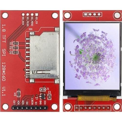 5pcs/lot1.8 inch TFT LCD Module LCD Screen Module SPI serial 51 drivers 4 IO driver TFT Resolution 128*160