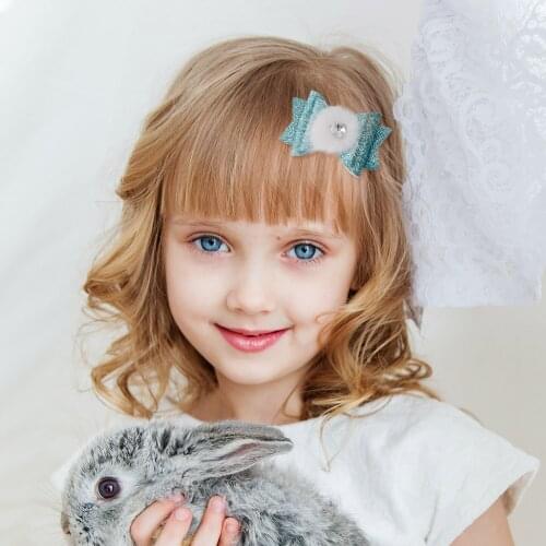 Hair Accessories 3.11" Hair Clips Chunky Glitter Hair Bow For Kids Women Gemstone Ball Barrettes Hairpins Cute Girls Headdress