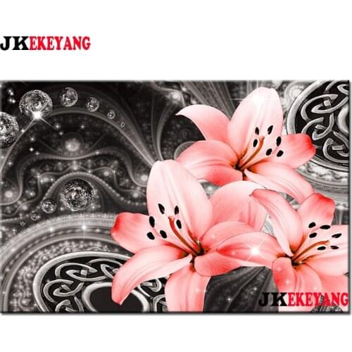 5D Diy diamond painting lily flower Diamond Mosaic sale Rhinestone Embroidery cross stitch Y4376