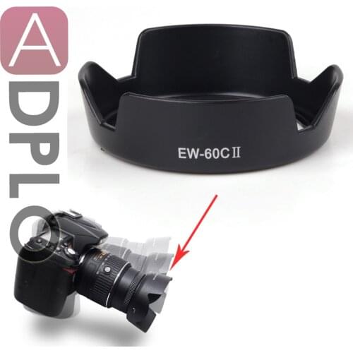 EW-60C II -EF Bayonet Mount Lens Hood Work For /Canon EF 28-80mm F3.5-5.6 V USM Lens 550D 600D 650D 500D 18-55mm