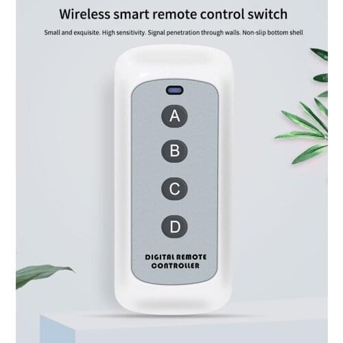 Wireless RF Module Remote Control Learning Code 1527 Remote Control 433mhz Long Range for Lamps Lights Gate Door