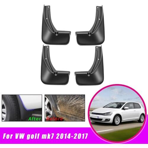 Car Mud Flaps Mudguards For VW golf 7 2014 2015 2016 2017 Front Rear Splash Mudguards Car Fender Styling Fittings Accessories