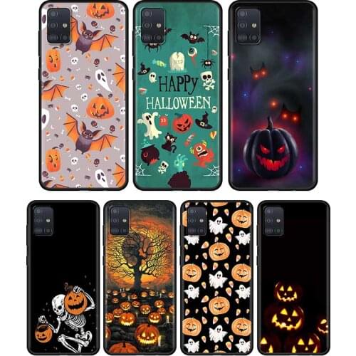Halloween Phone Case For Samsung Galaxy A51 A71 A21s A11 A31 A41 A91 A12 A32 A42 A52 A22 5G A02s A01 Cover Coque