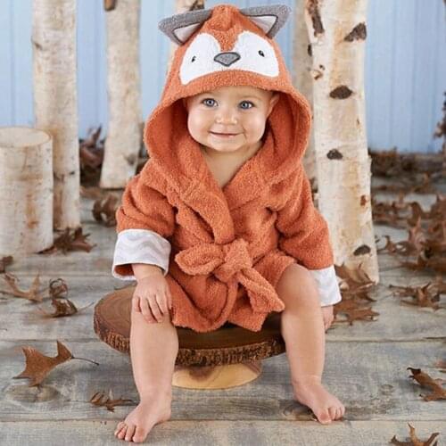 Infant Bathrobe Cute Mouse Boy Girl Baby Pajamas Cloak Pure Cotton Towel Material Prevent Catch A Cold Bath Towel Leisure Wear