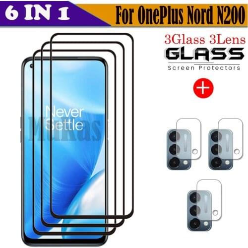 For Oneplus Nord N200 Screen Protector Tempered Glass For Oneplus Nord N200 Camera Film For Oneplus Nord N200 5G Glass
