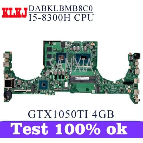 KLKJ DABKLBMB8C0 Laptop Motherboard For ASUS ROG GL503GE Original Mainboard I5-8300H GTX1050TI-4GB