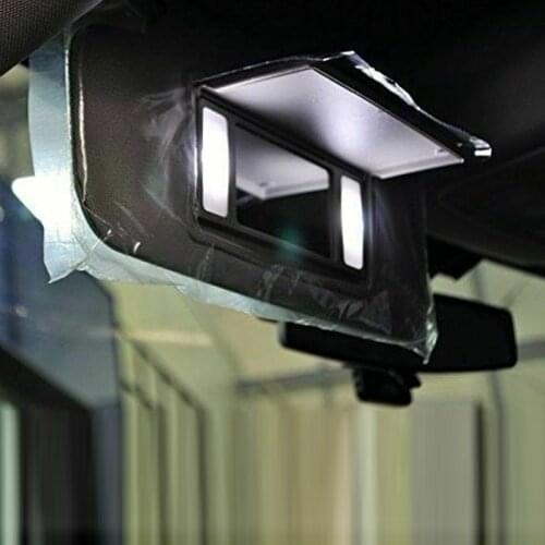 Set LED Lights Car Xenon 5050 3-SMD 5500-6000K Sun Visor Makeup mirror