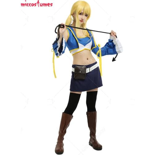 Anime Fairy Tail Lucy Heartfilia Seven Years After Cosplay Costume Women Girl Clothing Dress