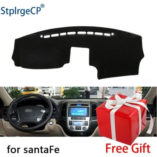 For Hyundai Santa Fe 2007-2011 2012 dashboard mat Protective pad Shade Cushion Pad interior sticker car styling accessories