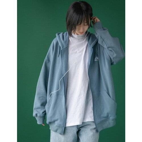 2021 spring autumn preppy Hooded Jacket high street men women Korean oversized baseball uniform sweatshirt hip hop sports wear