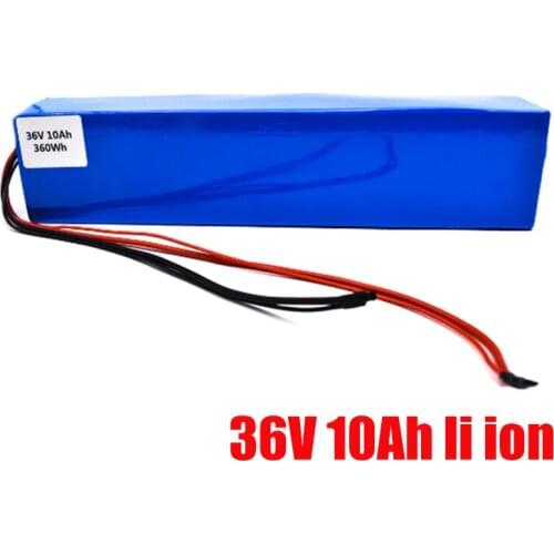 36V 10ah lithium ion battery BMS 10S li ion battery for 750w ebike scooter bicycle motorcycle +2A charger