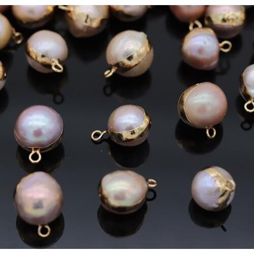 Fashion 3Pcs Natural Freshwater Pearl Pendants Charms For Jewelry Making DIY Earrings Necklace Accessories Gifts For Women