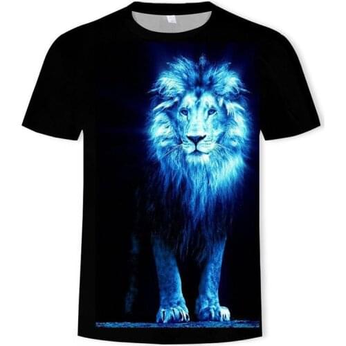 New Summer Cool Style Hip -Hop T-Shirt Men /Women Print Yin Yang 3d Lion T Shirt Harajuku Mens Clothes 2020 Top Asian Size S-6xl