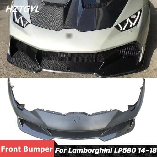 FRP Or Half Carbon Fiber Material Front Bumper For Lamborghini Huracan LP580 LP610 Facelift V Style 2014-2018