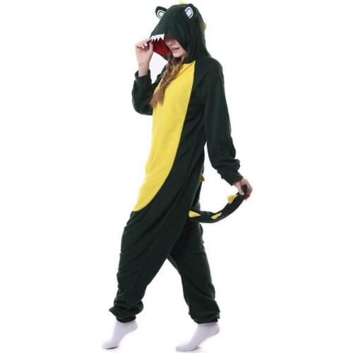 Halloween Pyjamas Autumn Anime Unisex Adult Sleepwear Crocodile Onesies Pajamas Cosplay Costume Carnival Masquerade Party
