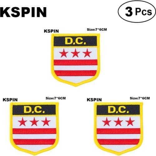 U.S.A Washington Shiled Shape flag patches national flag patches for Cothing DIY Decoration