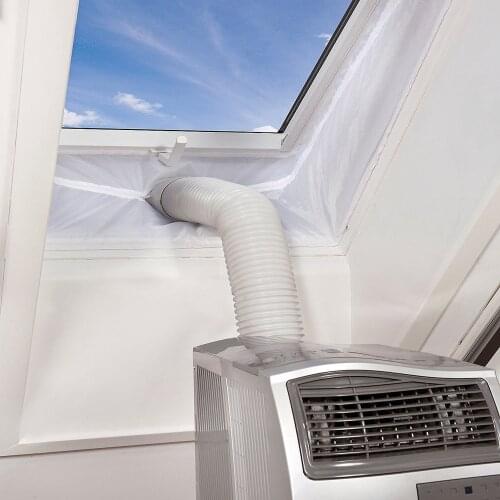 3/4m Air Lock Window Seal Portable Mobile Air Conditioner Window Seal Cloth Plate For Home Air Conditioning Soft Sealing Baffle