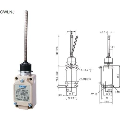 2Pcs/Lot Top Quality Original CNTD CWLNJ Wobble Arm Limit Switch/Micro Switch , Strong aluminum cast outer shell