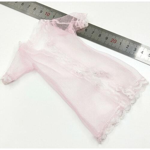 1:6 Clothes Accessory Pink Lace Coat Model For 12" Female Figure Dolls