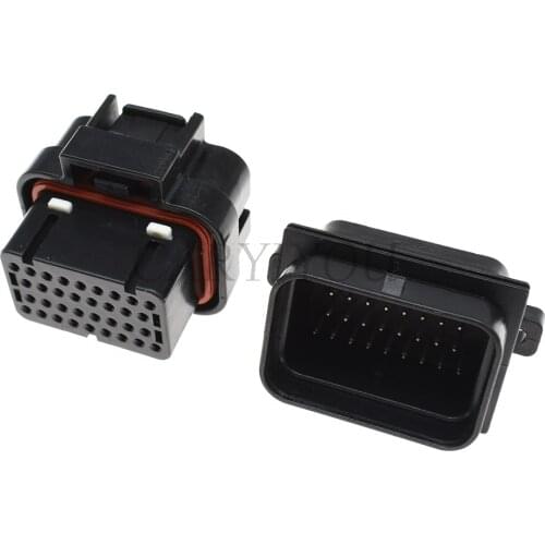 1 Set 4-1437290-0 2-6447232-3 TE SUPERSEAL 34 Pin Electrical Female Male Straight PCB Socket Wire-to-Board Connector ECU Plug