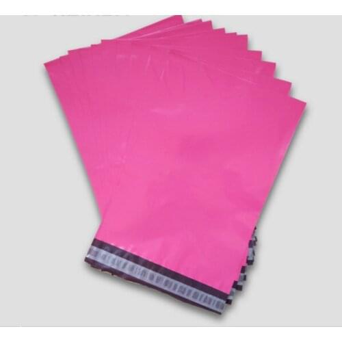 100PCS Poly mailer Pink color poly mailing envelope pouches poly post bags pink color mailing bags