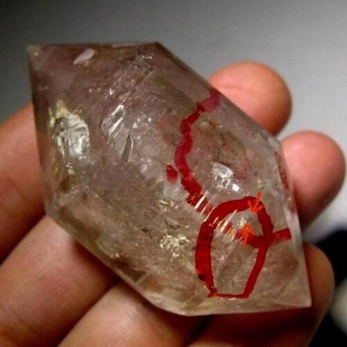 57g Herkimer Diamond Quartz Enhydro w/ Moving Bubbles - crystals and stones healing Mineral specimen Home Decor XX1207/07