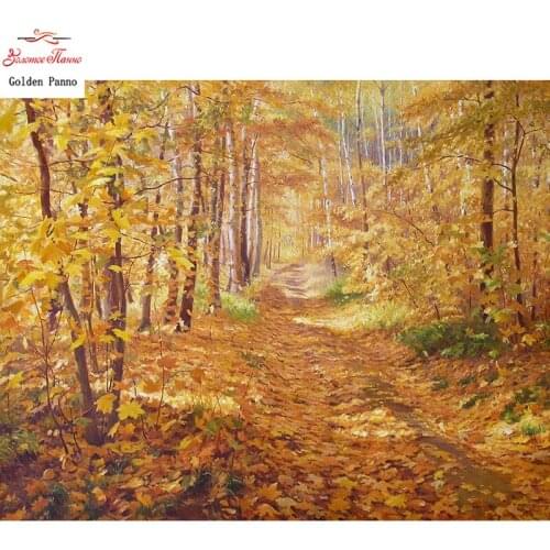 5D DIY diamond painting full square cross stitch inlaid Red maple forest Diamond embroidery needle rhinestone painting