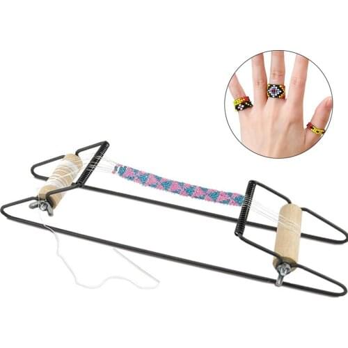 Wood Weaving Beading Loom Set for Jewelry Bracelets Necklaces Make DIY Handmade Knitting Machine Tools Support Dropshipping