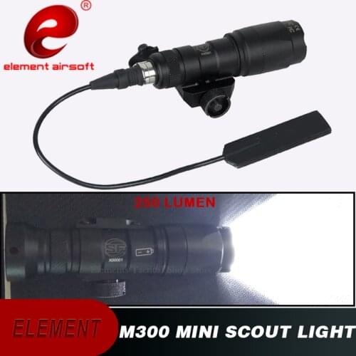 Element Airsoft Tactical Flashlight Surefir M300 Gun Light 250 Lumen Picatinny For Hunting M300 Gun Weapon Light EX191